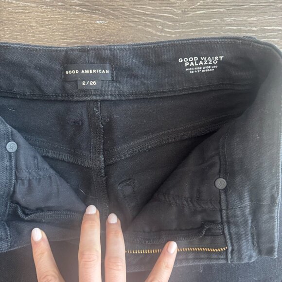 Good American Soft Tech Good Waist Palazzo 2 - Picture 4 of 4